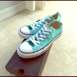 NEW Tiffany blue converse chuck Taylor shoes sz 8